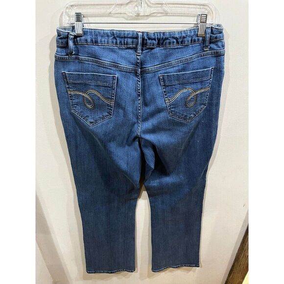 Smith's Jeans Women's Size 12 Blue High Rise Bootcut Denim Western Rodeo Boho - Picture 2 of 8